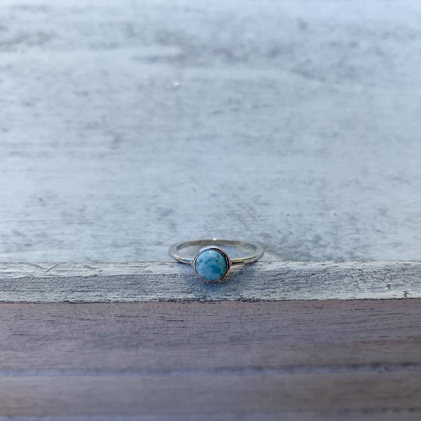 Amber Cove Larimar Ring